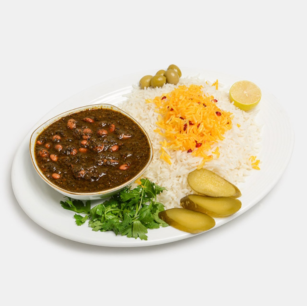  عکس چلو خورشت قورمه سبزي(ايراني)