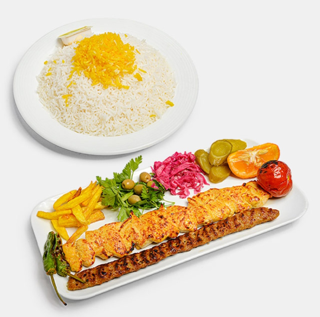  عکس چلو کباب وزيري(ايراني)