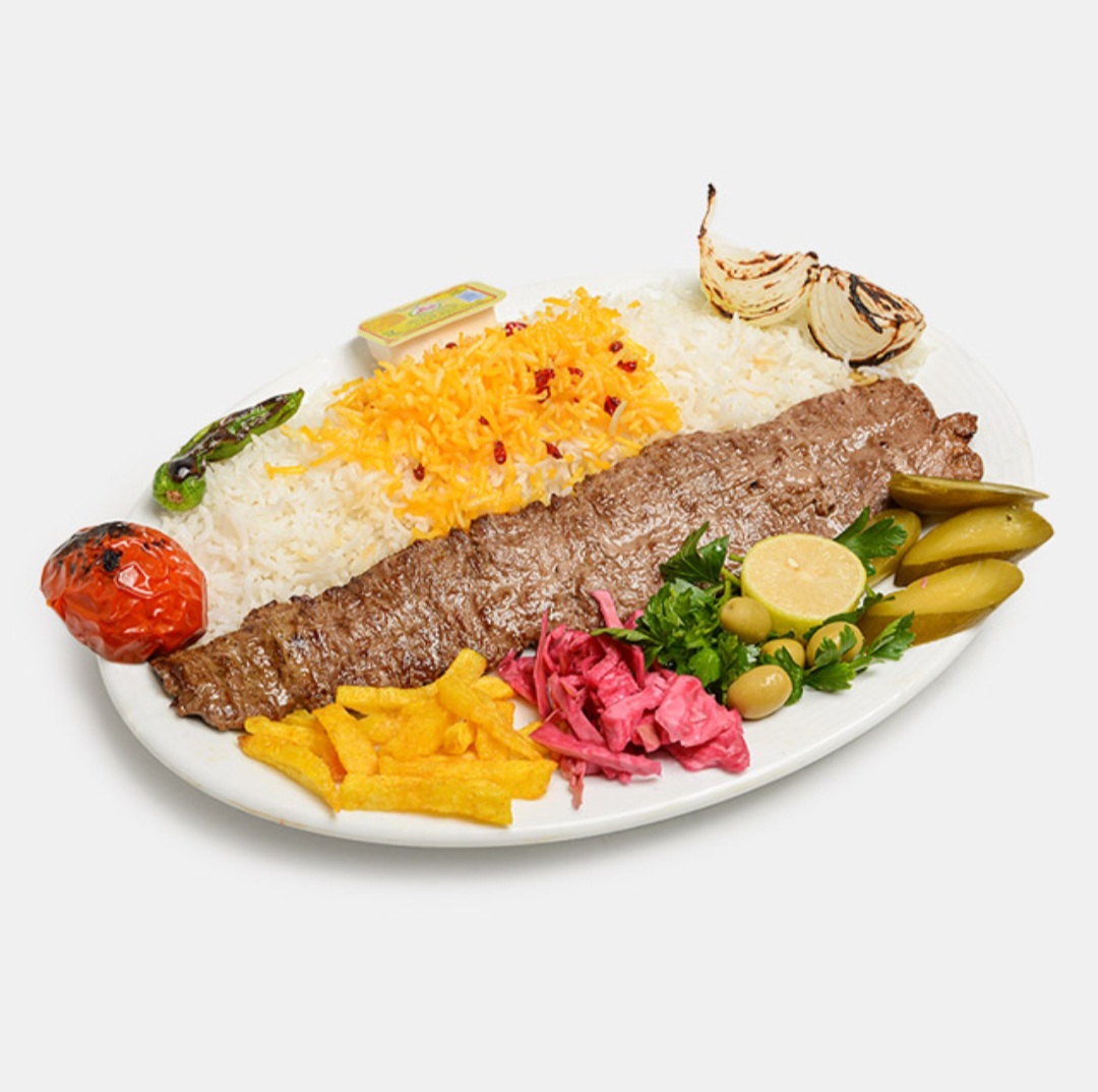  عکس چلو کباب برگ(ايراني)